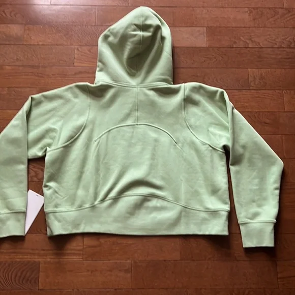💚LULULEMON CROPPED LOUNGEFUL HOODIE/JACKET-CREAMY MINT-14💚 - Picture 5 of 12